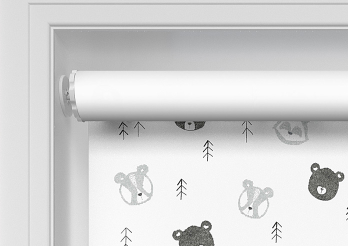 Scandi Forest (Blackout), Grey - Twist&Fit Roller Blind - Image 10